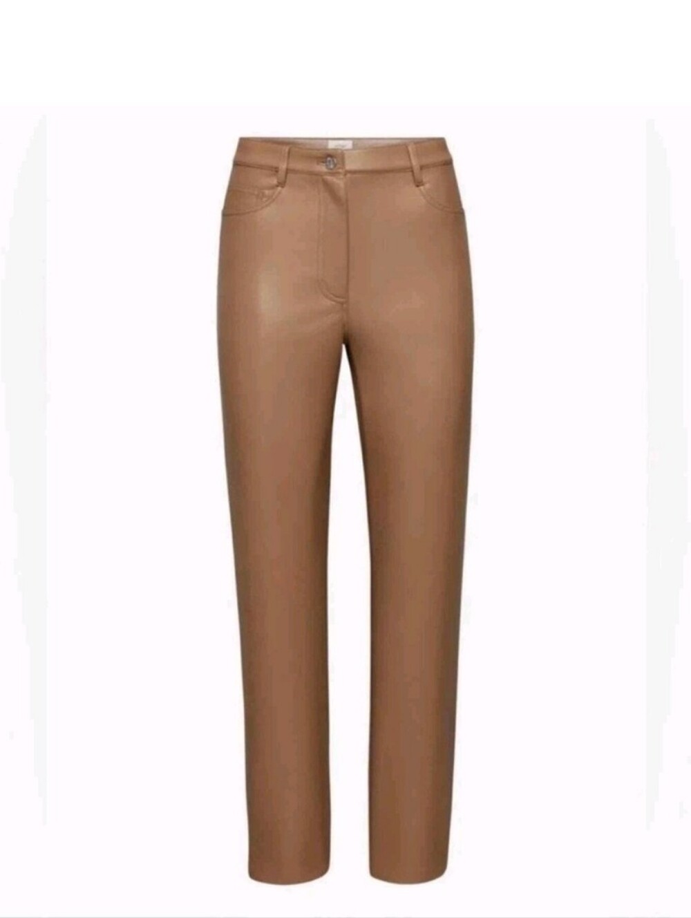 NWT Aritzia Wilfred Melina vegan leather pant constant camel minimalist pleather